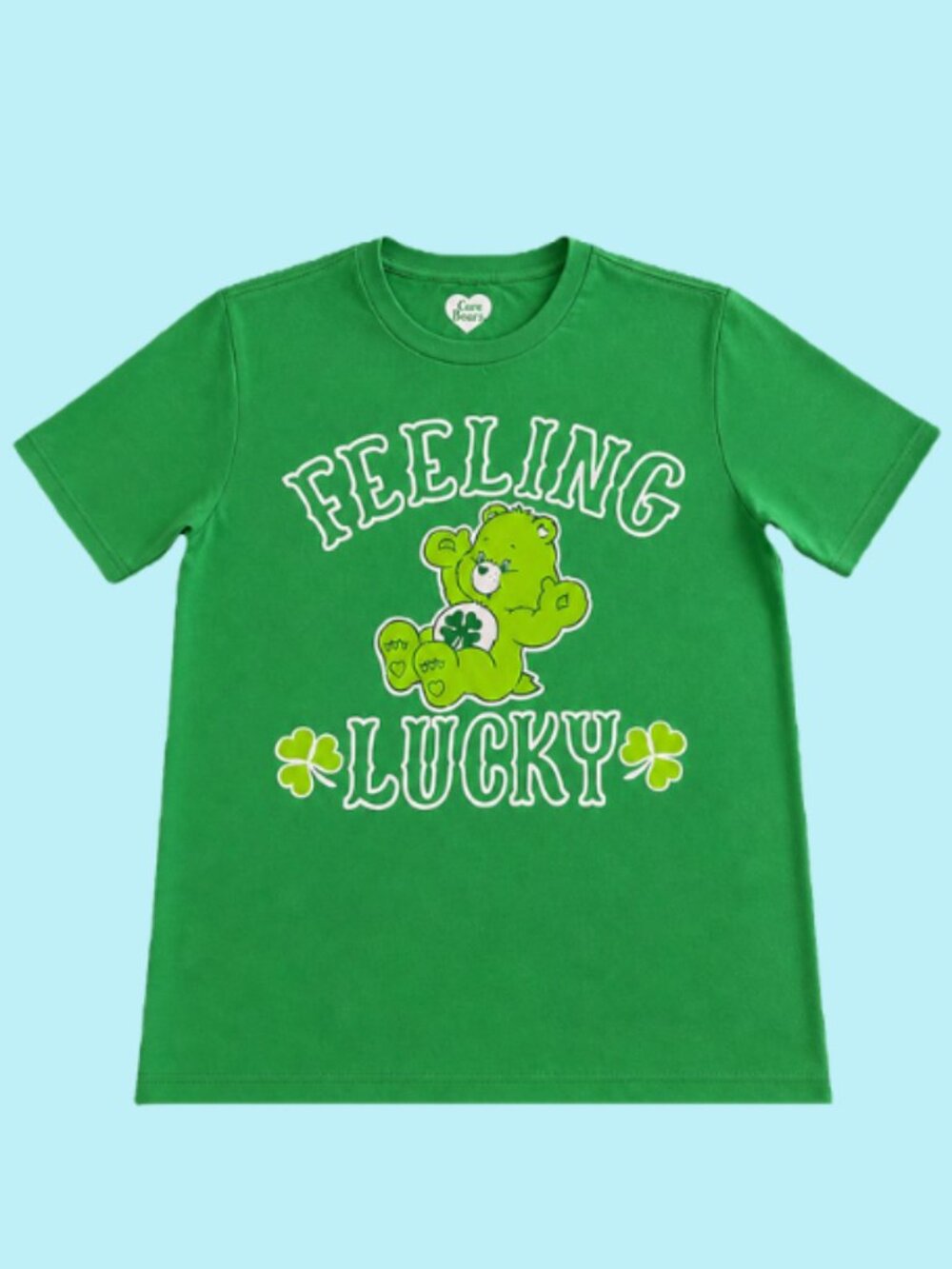 Care Bears Men's Feeling Lucky Adult L T-Shirt Unisex